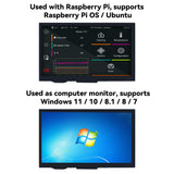 FYSETC 7-inch HDMI Display 5-Point Capacitive Touch Screen Supports Raspberry Pi OS / Ubuntu