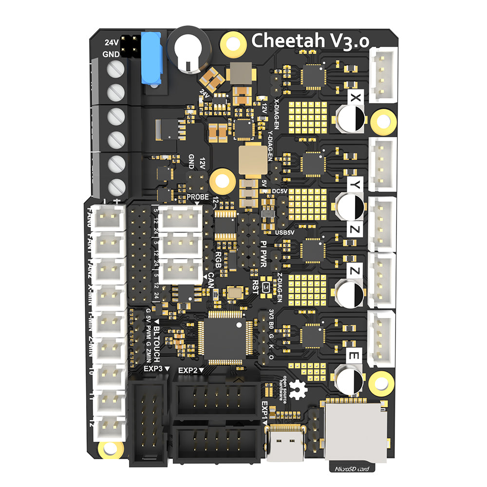 FYSETC Cheetah V3.0 STM32F446 MCU motherboard Onboard CANBUS Circuit Four Layers PCB Motherboards DC Support 5V 4A Max for Voron