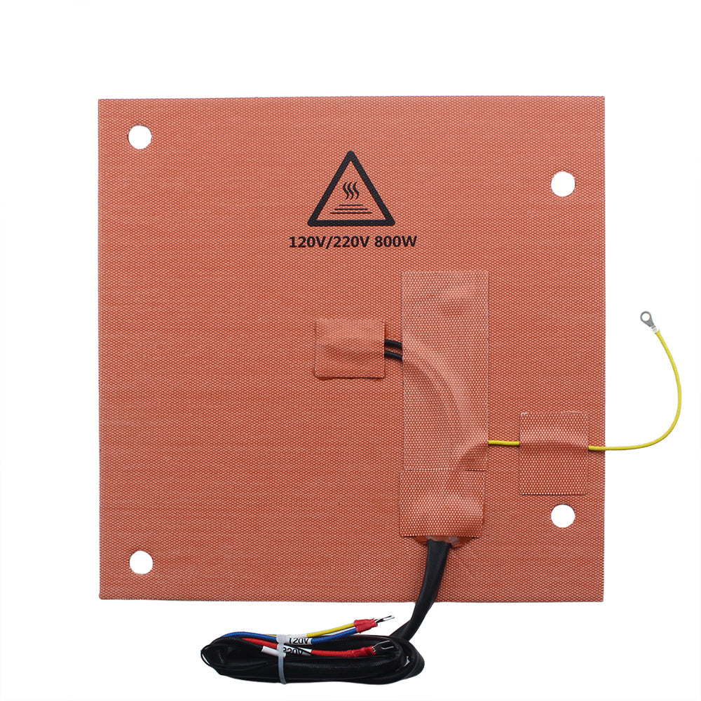 For Creality K1 Max 120V/220V Imported Dual Voltage Silicone Heating Pad 305*301mm 800W Bimetal 157° Bed Heater for K1 MAX