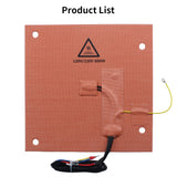 For Creality K1 Max 120V/220V Imported Dual Voltage Silicone Heating Pad 305*301mm 800W Bimetal 157° Bed Heater for K1 MAX