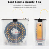 1KG Filament Dry Box for 3D Printer Sealed Storage Container with Hygrometer Desiccant Dustproof Moistureproof for PLA PETG TPU