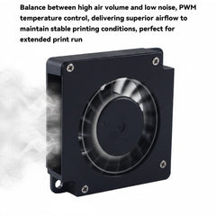 4510 DC 5V PWM Controlled Hotend Blower Fan for Bambu H2D 3D Printer Dual Ball Bearing 4.2CFM 8500RPM Replacement