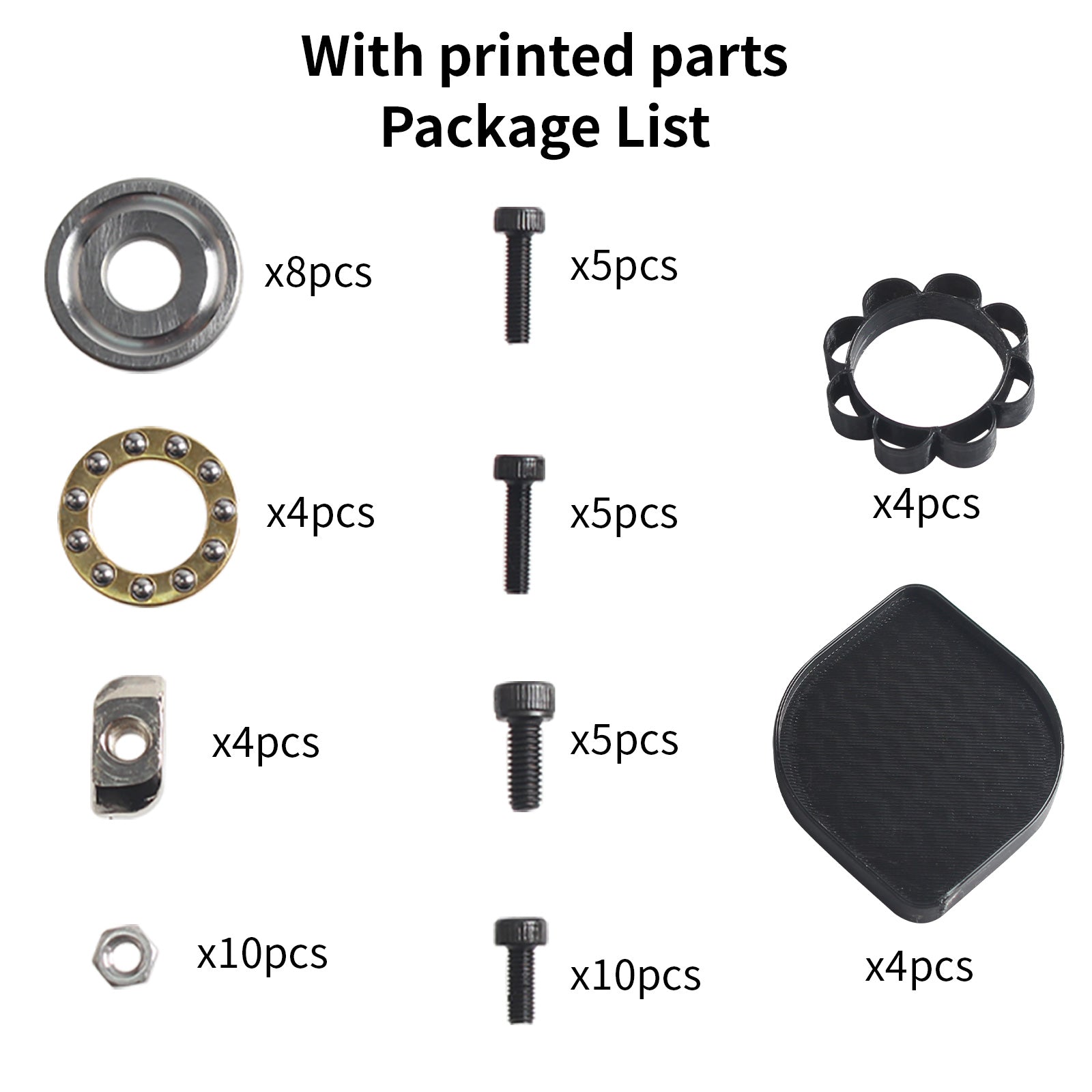 Anti-Vibration Feet For Bambu lab kit X1 CarbonP1SP1PX1X1EA1A1 miniCreality K1 SeriesPrusa Mk3/Mk4 Voron kit 3D Printer Kit. With printed Anti-Vibration Feet For Bambu lab kit X1 CarbonP1SP1PX1X1EA1A1 miniCreality K1 SeriesPrusa Mk3/Mk4 Voron kit 3D Printer Kit. With printed
