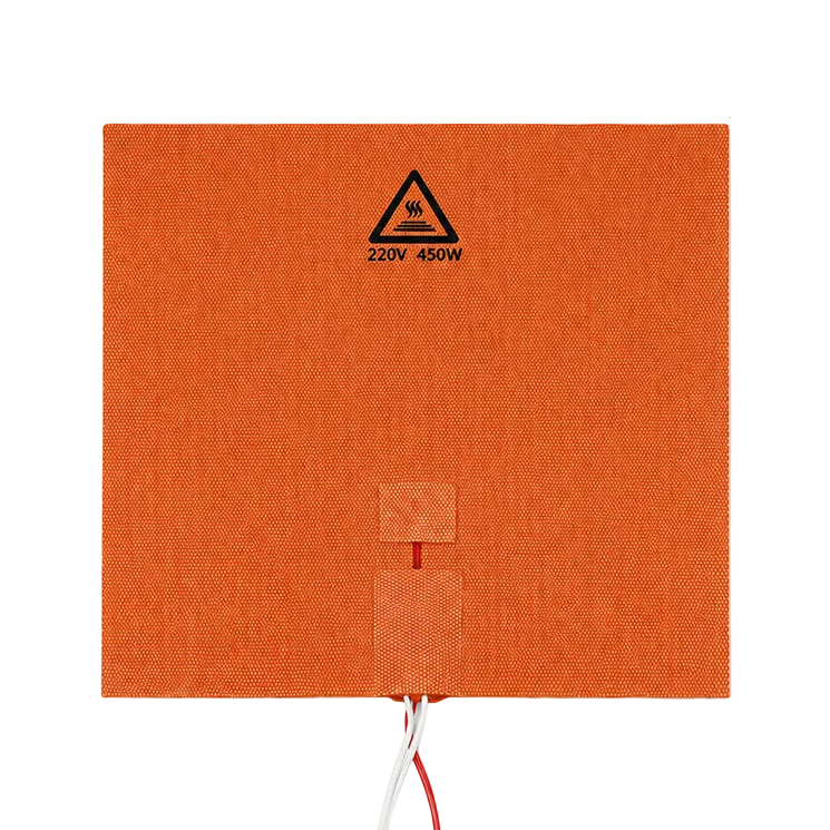 250x250mm Silicone Heater Pad for 3D Printer Heated Bed 220V 450W Fast Heating Heatbed Upgrade with 3M Adhesive Backing