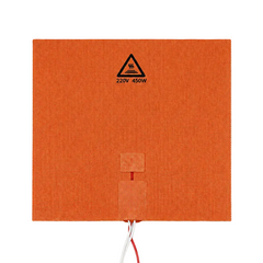 250x250mm Silicone Heater Pad for 3D Printer Heated Bed 220V 450W Fast Heating Heatbed Upgrade with 3M Adhesive Backing