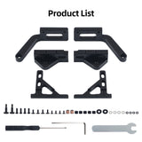 CNC Metal Door Hinge  Kit Support 180°&270° Opening for Bambu Lab P2S 3D Printer Cabinet Door Upgrade