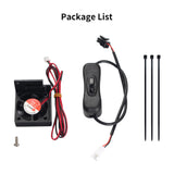 For Bambu Lab A1 / A1 mini Extruder Motor 4010 Cooling Fan DC 24V Fast Cooling Fan With Independence Switch for Bambu lab