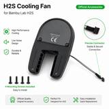 Replacement Part Cooling Fan for Bambu Lab H2S 3D Printer Toolhead Cooling Fan Rapid Cooling for Extruded Filament