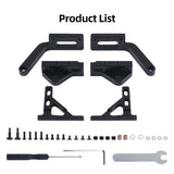 CNC Door Hinge  Max 270° Swing Range For Bambu X1 P Series 3D Printer Front Door Upgrade Replacement