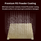FYSETC 3D Printer Parts PEI Sheet For Creality K1 Max 315*310mm Double Side PEI Powder Coating And Smooth PEI Build Plate