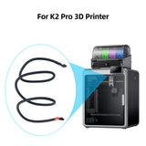 1200mm Total Length Dual Pre-crimped Plug Print Head Cable for Creality K2 Pro 3D Printer Thick Flexible Rubber Sheath