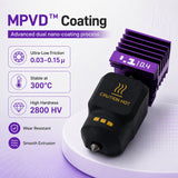 MPVD Coated Hotend for Bambu Lab X2D P2S H2S A1 Series 0.2 0.4 0.6 0.8mm Wear Resistant Nozzle with Silicone Sock High Flow 300°C