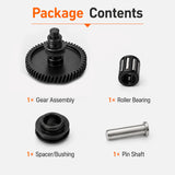 Extruder Gear Kit for Anycubic Kobra 3 Max 3D Printer Dual Gear Drive 1.75mm Filament Black Hardened Steel Replacement Part