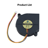 5015 DC24V Dual Ball Bearing Blower Cooling Fan With 3Pin Connector for Snapmaker U1 Print Head Extruder Nozzle Cooling Replacement