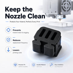 Nozzle Wiping Pad for Bambu Lab X2D P2S 3D Printer Silicone Cleaning Pad Quick 1 Second Tool Free Installation Replacement Part