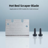 for Bambu Lab 3D Printer Hot Bed Scraper Replacement Blade With Fixing Screws for 3D Printer Hot Bed Print Removal Spare Part