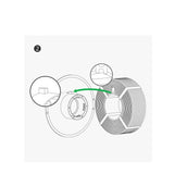 For Bambu Lab 3D Printer High Temperature Material Rack Reusable Spool for ABS ASA PA6-GF ABS-GF Filament