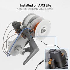 Left Right Filament Funnel Unit for Bambu Lab AMS Lite A1 A1 Mini 3D Printer Slot 1 2 3 4 Internal Feeder Sensor Component
