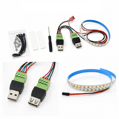 LED Light Strip Kit for Creality SPARKX i7 3D Printer Upgraded Cold White Chamber Lighting Plug and Play USB Powered