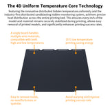 270*270mm Double Sided Flex Sheet Low Temp Cold Printing Build Plate for Snapmaker U1 3D Printer Black or Blue Optional