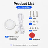 DIY Turbo Lamp Kit for 3D Printing Projects Creative Desk LED Light USB Powered 5V 2W with Switch for Maker Desktop Decoration