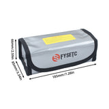 Lipo Battery Fireproof Storage Safety Bag With Hook & Loop Closure for RC Model 3D Printer Lithium Cell Charging Protection
