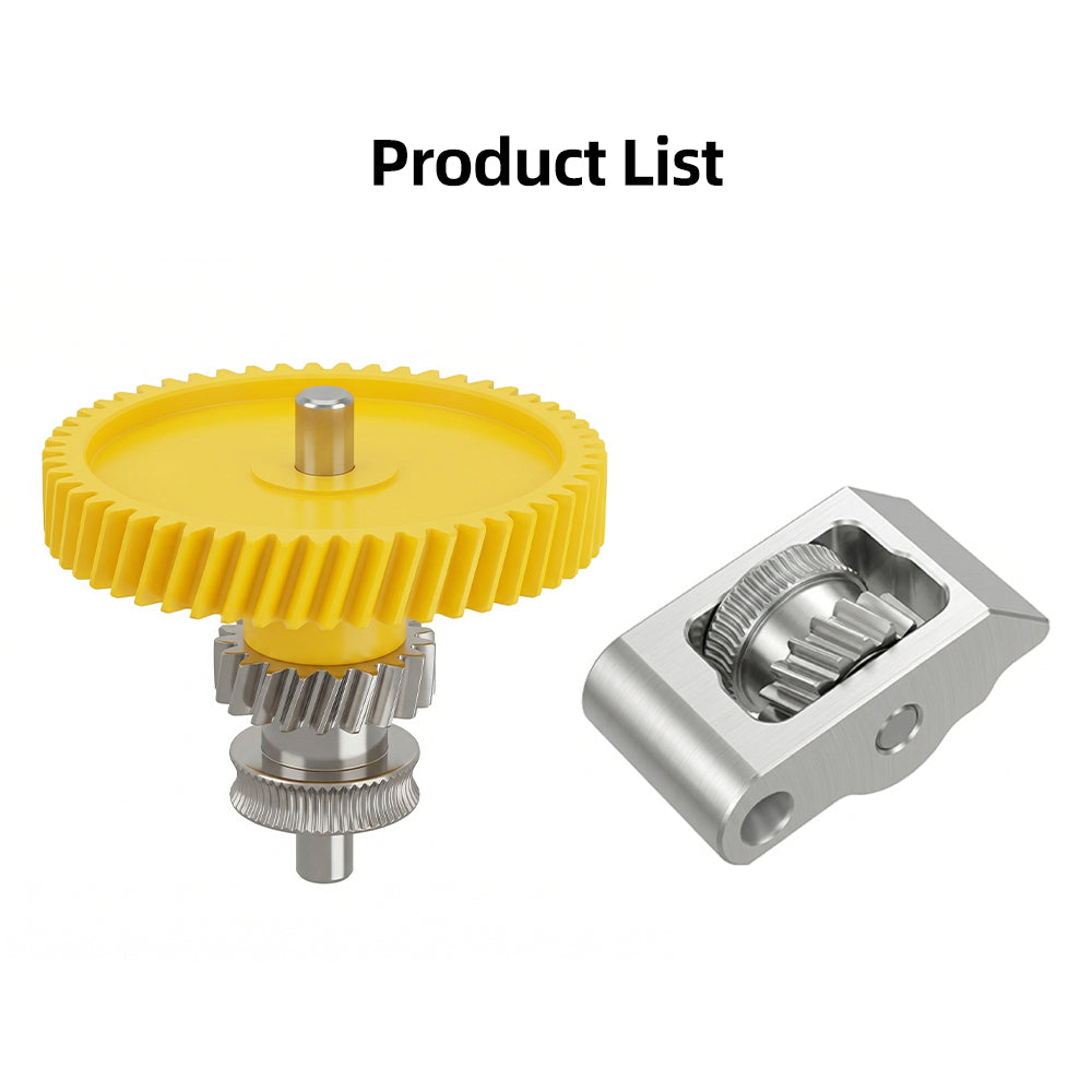 3d printer extruder gear Nickel Plated Hardened Steel Extruder Gear Kit for Bambu Lab P2S 3D Printer