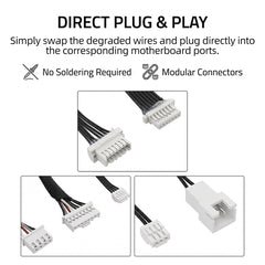 3 in 1 Cable Pack for Bambu Lab X2D 3D Printer