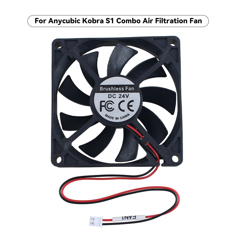 24V DC Cooling Fan Kit for Anycubic Kobra S1 Combo Series