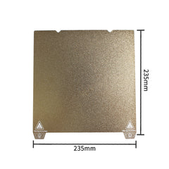 For Creality K1 Double Side Texture Build Plate PEI Coating Steel Sheet 235x235mm Double Sided Smooth /Textured PEI Spring Steel Sheet For K1 Ender-3 S1 Pro