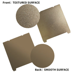 For Creality K1 Double Side Texture Build Plate PEI Coating Steel Sheet 235x235mm Double Sided Smooth /Textured PEI Spring Steel Sheet For K1 Ender-3 S1 Pro