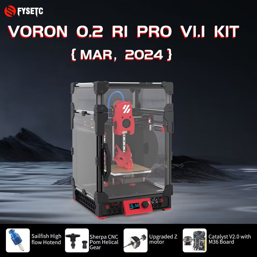 Voron 0.2 R1 V1.1 Pro Corexy 3d Printer Fast Printing High Precision Printers Support Klipper with CATALYST V2.0 and MINI Stealthburner