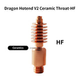 FYSETC Upgrade Ceramic Throat High Flow Heatbreak For Dragon Hotend V2 Ceramic Throat-SF/HF Ceramic Throat For Sprite Extruder  And V6 Smooth Ceramic Throat