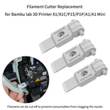 For Bambu Lab X1/X1C/P1S/P1P/A1/A1 Mini Filament Cutter 3D Printers Filament Cutter Spare Parts For Bambu 3D Printers