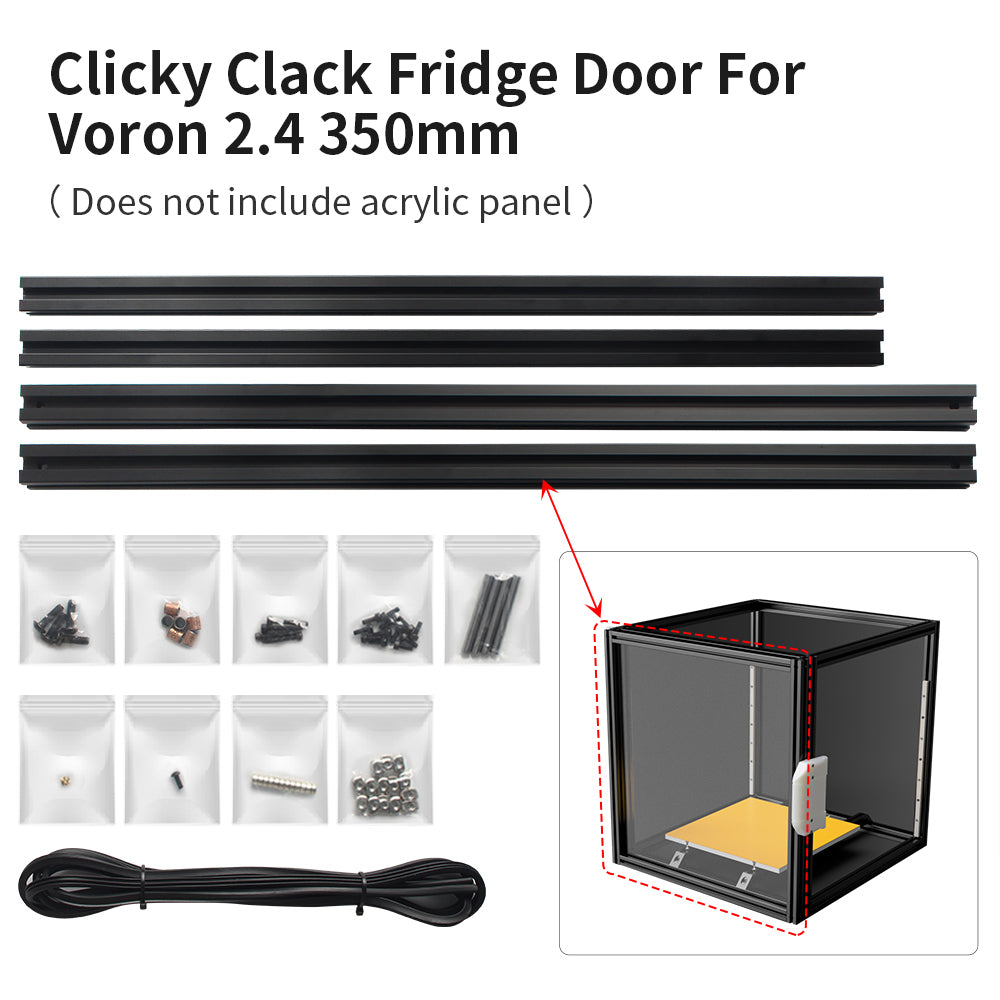 FYSETC Clicky-Clack Fridge Door For Voron 2.4/Trident 350mm