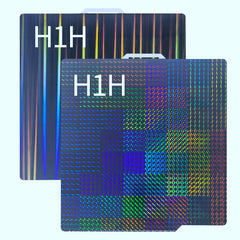 Build Plate Upgrade H1H Build Plate Double Sided Spring Steel Sheet Beam Pattern on one side and Phantom Pattern on the other side for Bambulabs X1 X1E X1C P1P P1S A1 /MK52/MK4