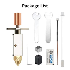 For Creality K1 K1Max CR-M4 Upgraded Hotend Kit Ceramic Heating Block Kit Up to 550℃ Extruder Kit Nozzle Placted Copper for K1