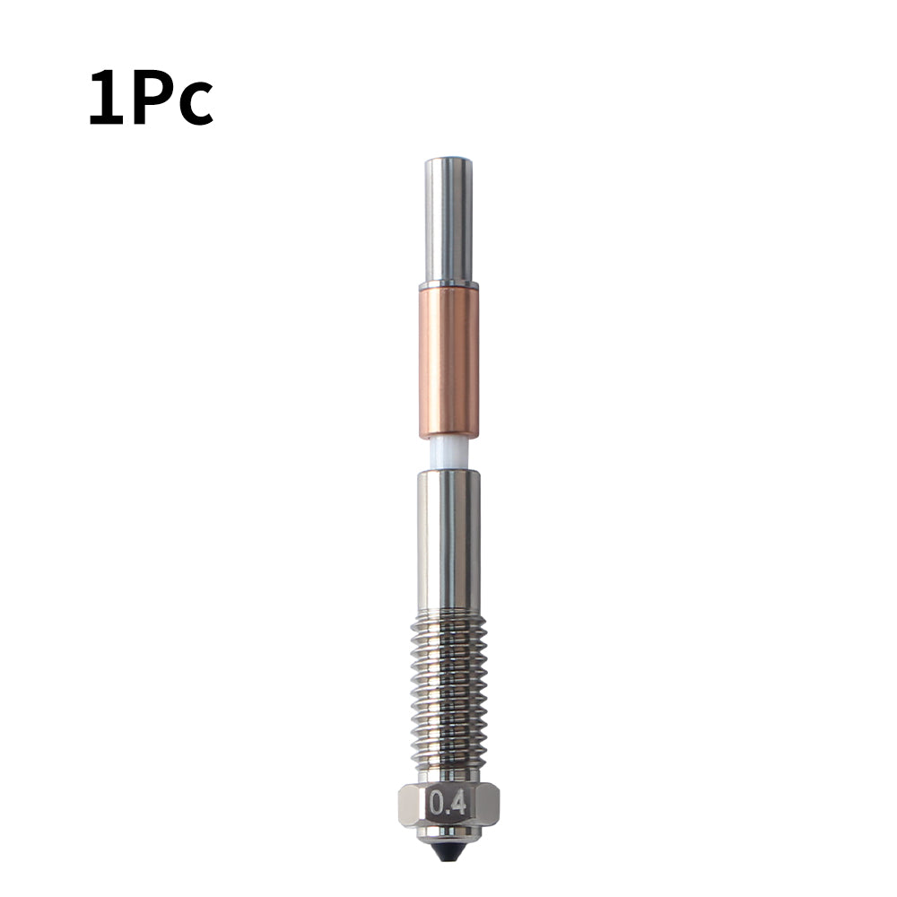 For QIDI Plus4 Bimetal Nozzle Quick Removal Ceramic Insulation Integration 0.4mm Nozzles HighTemperature Resistance for Qidi