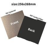 FYSETC Double Sided Textured PEI Build Plate 256 x 268MM PEI Sheet For Anycubic Kobra 3/Combo/ACE Pro Flexible Spring Steel Build Plate 3D Printer Accessories