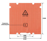 FYSETC 300*300 350*350mm Perforated Silicone Heated Bed Heating Pad 110V 220V 750W/1000W 3D Printer Silicone Heater