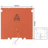 FYSETC 300*300 350*350mm Perforated Silicone Heated Bed Heating Pad 110V 220V 750W/1000W 3D Printer Silicone Heater
