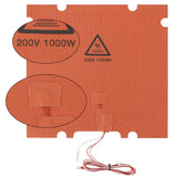 FYSETC 300*300 350*350mm Perforated Silicone Heated Bed Heating Pad 110V 220V 750W/1000W 3D Printer Silicone Heater