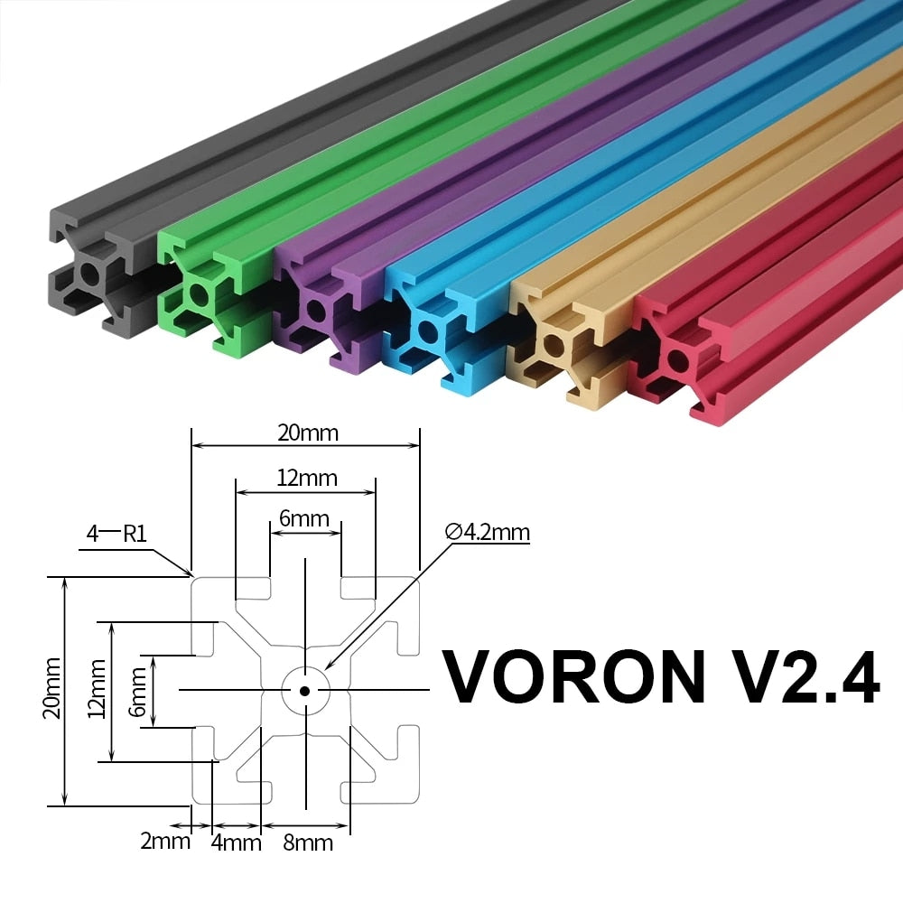 FYSETC Voron 2.2/2.4 3d printer frame kit V2.4 350MM European standard frame profile kit  for VORON 2.4 3d Printer