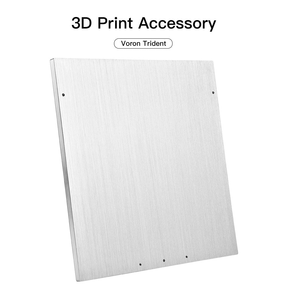 Voron Trident Aluminum Build Plate 250mm 300mm 350mm Printing Bearing Metal Plate 3D Printer Parts for Voron Trident 3D Printer