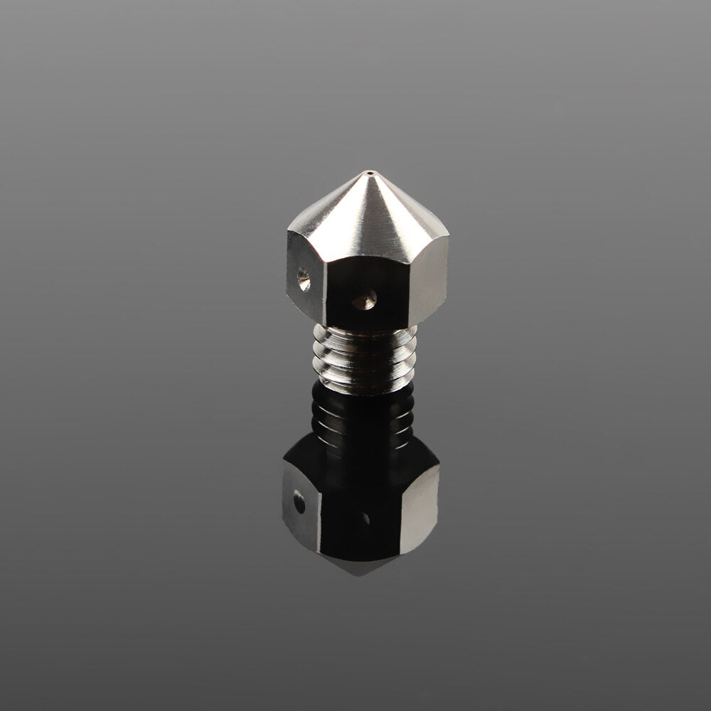 High quality 1pcs MK8 Titanium alloy nozzle TC4 0.4mm Fit PETG ABS PET PEEK NYLON High TemperatureFor 1.75mm 3D printer