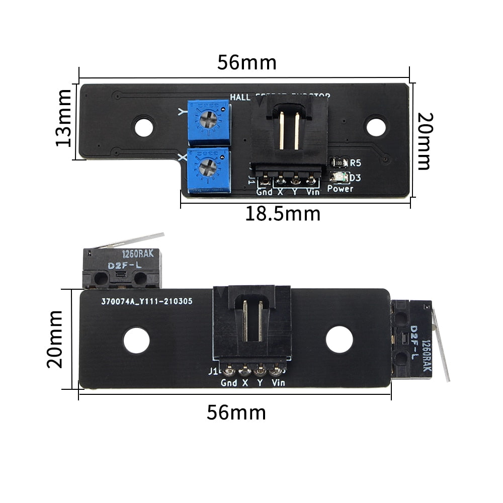FYSETC 1pcs Voron 3D Printer original design Hall Effect Sensor limited switch high quality Voron 2.4 endstop For X/Y Axis