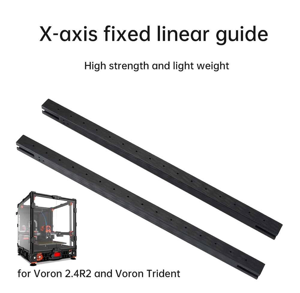 FYSETC CNC CF-Tube Voron 2.4 R2 Trident 3D Printer Carbon Fiber Light Weight Tubes for Voron 350mm 300mm 250mm MGN9 And MGN12