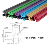 Voron Trident  Aluminum Profile Extrusion Linear Rail 350mm 300mm for DIY VORON Trident 3D Printer Workbench CNC